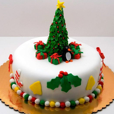 Торт новогодняя ель купить - кемерово.сладкоежкин.рф