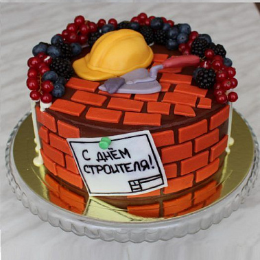 Торт подарок строителю купить - кемерово.сладкоежкин.рф